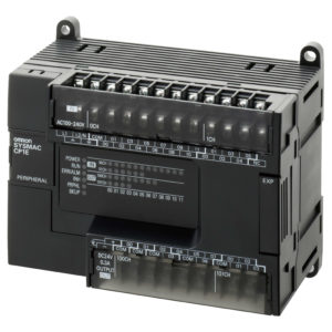 PLC, 100-240 VAC supply, 18 x 24 VDC inputs, 12 x relay outputs 2 A, 2K steps program + 2K words data memory — Omron