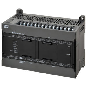 Контроллер CP2E-N, 24 вх., 16 вых. (NPN), питание 24 В=, встроенный порт Ethernet с коммутатором на 2 порта, 2 опц. порта, до 3 модулей расширения CP1W; 10К шагов прогр., 16К слов данных — Omron
