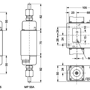 MP 55A Реле перепада давления - Danfoss