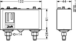 Реле давления Danfoss-060-128366