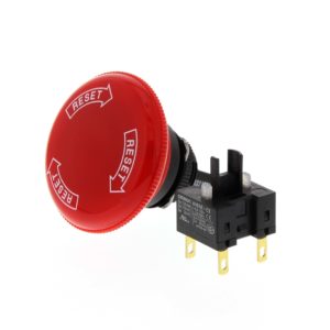 Кнопка аварийного останова, без подсветки, 40мм диаметр, push-lock/turn-reset, DPST-NC — Omron