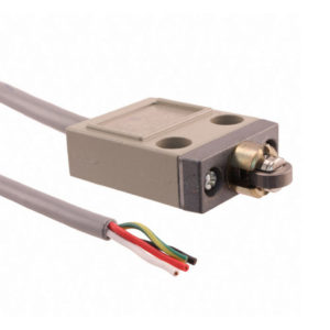 Концевой выключатель серии D4C, ток 5 A, напряжение 250  V AC ( 4 A, 30 V DC), кабель VCTF, маслостойкий, 3 м, роликовый плунжер — Omron