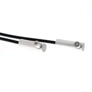Fiber optic sensor, through-beam, side view, dia. 6 mm head, R5 fiber, 2 m cable — Omron