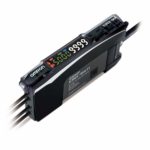 Fiber amplifier, 2 fiber input, twin digital display, smart tuning, multiple functions, 2 NPN output, 2 m cable