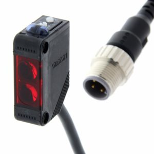 Датчик фотоэл. прямоуг. E3Z, рефлекторный MSR, 4м, PNP, кабель 0.3м с разъёмом M12 — Omron