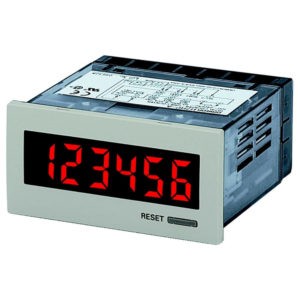 Накопительный счетчик серии H7HP, дисплей на 8 цифр, напряжение питания 12..24 V DC, корпус светло-серого цвета — Omron