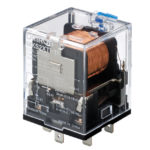 Relay for AC load, 5-pin plug-in, 15 A, 12 VDC, SPST-NO, LED indicator, lockable test button