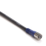 Кабель с гнездом M8 4-pin, прямое, ПВХ, 2м, basic line