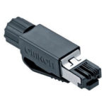 Пластиковый экранированный разъем RJ45 для кабеля Ethernet AWG22..AWG24