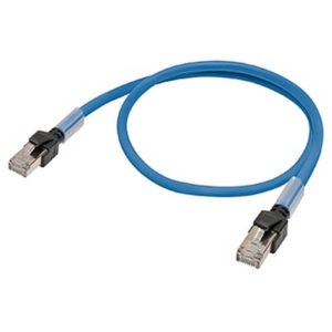 Кабель Ethernet с разъемами RJ45, экранированный, категории 6a, 2 м, синий — Omron