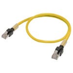 Кабель Ethernet с разъемами RJ45, экранированный (S/FTP),  категории 6a, длина 7,5 м, повышенной гибкости, желтый