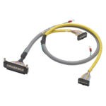 Соединительный кабель в/в, FCN (Fujitsu) 40-конт. (ПЛК) - 2 x MIL 20-конт. (клеммные блоки выходов), 5/4,75 м
