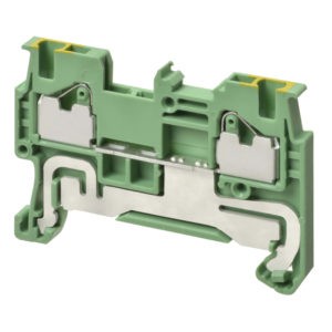 Клемма серии XW5, Push-in Plus , 1.5 мм2, один полюс, однорядная, 1:1, земля, напряжение 500 В, ток 17,5 А — Omron