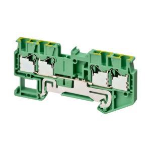 Клемма серии XW5 Push-in Plus , 2.5 мм2, один полюс, однорядная, 2:2, земля, напряжение 1000 В, ток 24 А — Omron