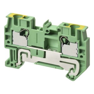 Клемма серии XW5 Push-in Plus , 4.0 мм2, один полюс, однорядная, 1:1, земля, напряжение 800 В, ток 32 А — Omron