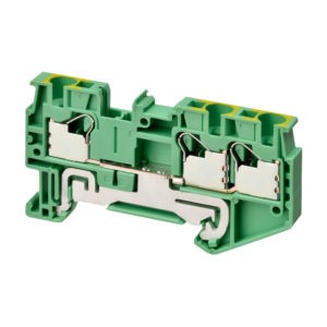 Клемма серии XW5 Push-in Plus , 4.0 мм2, один полюс, однорядная, 1:2, земля, напряжение 1000 В, ток 32 А — Omron