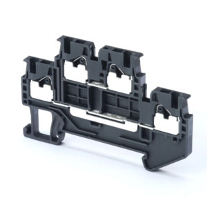 Клемма серии XW5 Push-in Plus , 1.5 мм2, два полюса, двухрядная, 1:1 черная, напряжение 500 В, ток 17,5 А — Omron