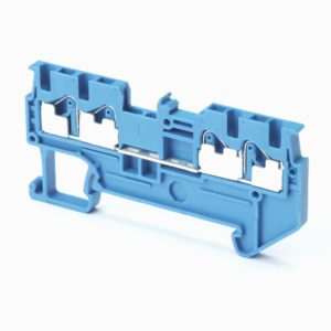 Клемма серии XW5 Push-in Plus , 1.5 мм2, один полюс, однорядная, 2:2, голубая, напряжение 500 В, ток 17,5 А — Omron