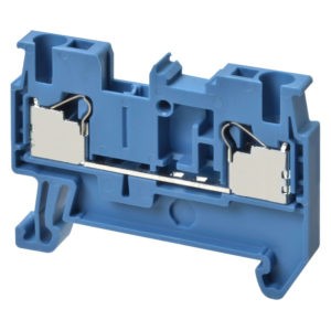 Клемма серии XW5 Push-in Plus , 2.5 мм2, один полюс, однорядная, 1:1, голубая, напряжение 800 В, ток 20 А — Omron