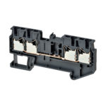 Клемма серии XW5 Push-in Plus , 2.5 мм2, один полюс, однорядная, 2:2, черная, напряжение 1000 В, ток 20 А
